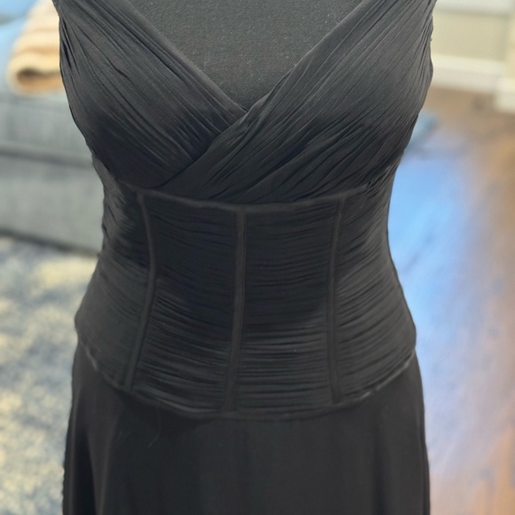 Morrell Maxi Black Dress with Spaghetti Straps - Picture 3 of 4